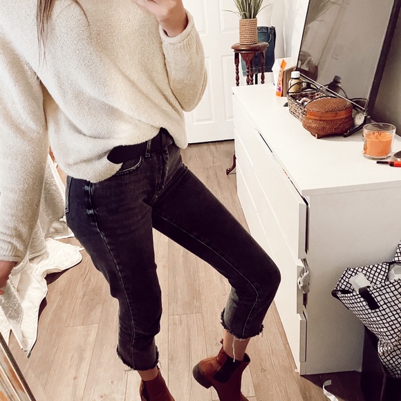 PacSun Denim - PACSUN Mom Jeans Black Waist 24